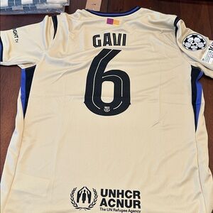 Men’s  FC Barcelona × Kobe Bryant Away2025/26 Jersey  GAVI #6 Fits XL